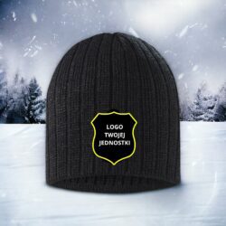 Czapka zimowa czarna OSP emblemat haft