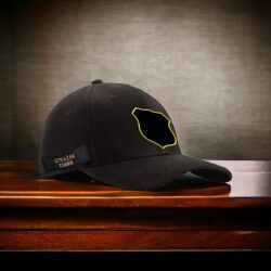 Czapka letnia czarna OSP emblemat i imiennik haft