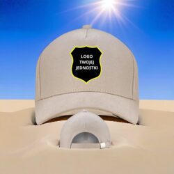 Czapka piaskowa OSP emblemat haft