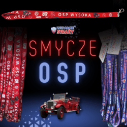 Smycz strażacka 100szt zadruk dwustronny