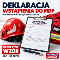 Deklaracja wstąpienia do MDP – bezpłatny wzór DOC do edycji z logo Wsparcie Straży