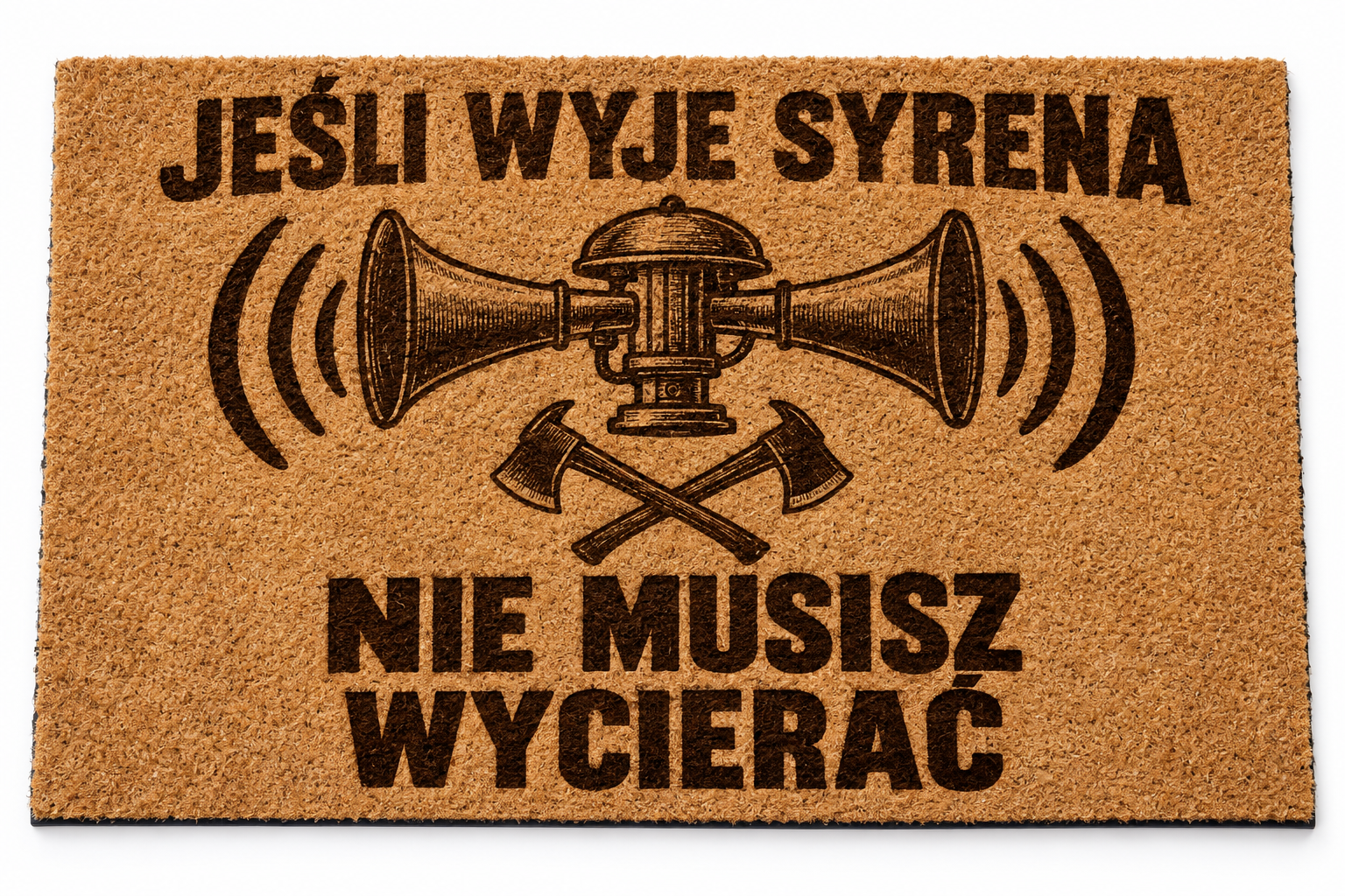 Wycieraczka Jeśli wyje syrena – wizualizacja