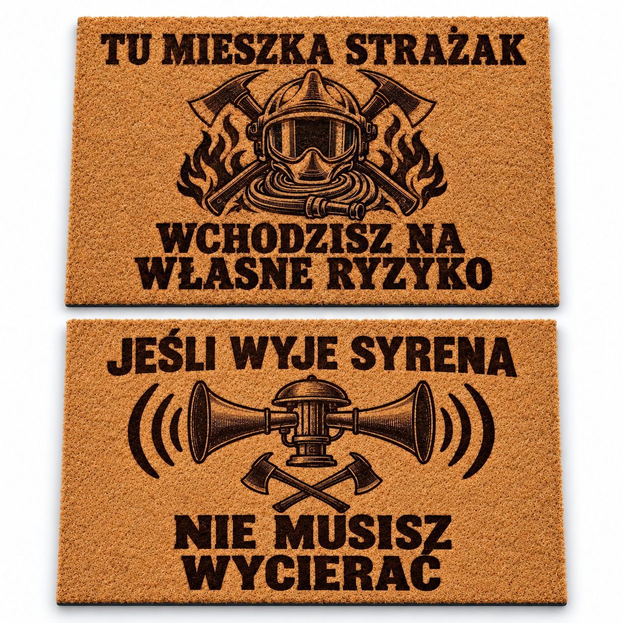 Wycieraczki strażackie – dwa wzory – wizualizacja
